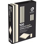 OLYMPIC MANILLA FOLDER FOOLSCAP BUFF 163GSM BOX 100