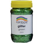 RAINBOW GLITTER 250G JAR GREEN