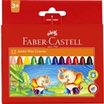 FABERCASTELL JUMBO WAX CRAYONS ASSORTED BOX 12