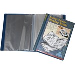 COLBY DISPLAY BOOK NONREFILLABLE INSERT COVER 40 POCKET A4 NAVY