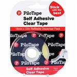 PILOTAPE CLEAR TAPE WITH DISPENSER 18MM X 33M
