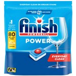 FINISH POWER DISHWASHING TABLETS LEMON SPARKLE PACK 80
