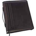 FOLDERMATE ZIPPER FOLIO BINDER BUDDY 4 RING WITH HANDLE 25MM BLACK