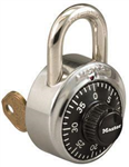 MASTER 1525 BLACK DIAL COMBINATION PADLOCKS V55 KEY OVERRIDE