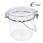 CONNOISSEUR STORAGE CANISTER WITH HANDLE ACRYLIC ROUND 45 LITRE CLEAR