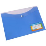 BANTEX DOCUMENT FOLDER BUTTON CLOSURE A4 BLUEBERRY