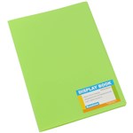 BANTEX TROPICAL DISPLAY BOOK NONREFILLABLE 20 POCKET A4 LIME