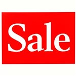 QUIKSTIK SIGN SALE A4 REDWHITE PACK 10