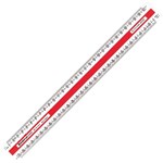 STAEDTLER 561 703 MARS OVAL SCALE RULES 300MM WHITE