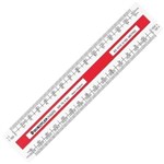 STAEDTLER 561 753 MARS OVAL SCALE RULER 150MM WHITE