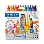 DOMS EXTRA LONG WAX CRAYON 121 COLOURS