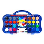 DOMS WATERCOLOUR PAINT DISCS 23MM ASSORTED PACK 36