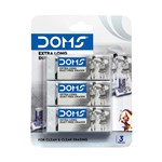 DOMS XL DUST FREE ERASERS WHITE LARGE PACK 3