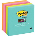 POSTIT 6545SSMIA SUPER STICKY NOTES 76 X 76MM MIAMI PACK 5