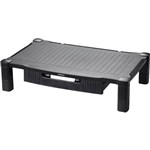 INITIATIVE EXTRA WIDE MONITOR STAND WITH DRAWER BLACK