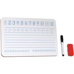 JPM WHITEBOARD NUMBERS A4 WHITE