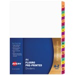 AVERY 85743 DIVIDER PLASTIC A4 AZ FLUORESCENT TAB