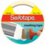 SELLOTAPE 960502 MASKING TAPE 18MM X 50M CREAM
