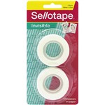 SELLOTAPE INVISIBLE TAPE 18mm x 25m PK2