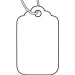 AVERY 993623 MERCHANDISE TAGS SIZE 23H 30 X 21MM WHITE BOX 1000