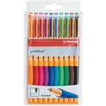STABILO POINT VISCO GEL ROLLERBALL PEN 05MM ASSORTED PACK 10
