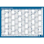 SASCO 10588 FRAMED 700 X 1000MM PLANNER YEARLY