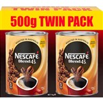 NESCAFE BLEND 43 INSTANT COFFEE 500G TWIN PACK 2