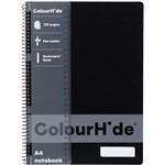 COLOURHIDE 1719402J NOTEBOOK 120 PAGE A4 BLACK