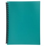 MARBIG DISPLAY BOOK REFILLABLE 20 POCKET A4 GREEN