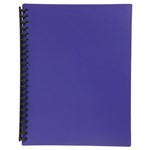 MARBIG DISPLAY BOOK REFILLABLE 20 POCKET A4 PURPLE