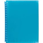 MARBIG DISPLAY BOOK REFILLABLE INSERT COVER 20 POCKET A4 MARINE