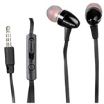 KENSINGTON STEREO EARPHONES WITH MIC AND VOLUME CONTROL BLACK