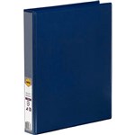 MARBIG CLEARVIEW INSERT RING BINDER 2D 25MM A4 BLUE
