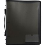 ZIPPER BINDER A4 3D 25MM WITH HANDLE SMOKE