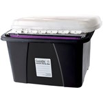 CRYSTALFILE ENVIRO PORTA STORAGE BOX 32 LITRE BLACKCLEAR
