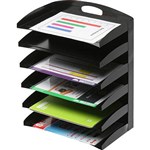MARBIG DESKTOP ORGANISERS METAL 6 TIER BLACK