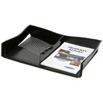 MARBIG ENVIRO DOCUMENT TRAY WITH DIVIDER A3 BLACK