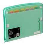 COLOURHIDE  ZIP IT EXPANDING FILE A4 TEAL GREEN