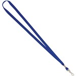 REXEL ID LANYARD FLAT STYLE WITH SWIVEL CLIP BLUE PACK 10