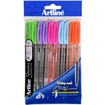 ARTLINE PEN SMOOVE BALLPOINT 10mm BRIGHT ASSORTED PK10