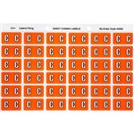 AVERY 43303 LATERAL FILE LABEL SIDE TAB COLOUR CODE C 25 X 38MM ORANGE PACK 180