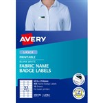 AVERY 959170 L4784 FABRIC NAME LABELS 27UP WHITE PACK 15