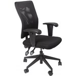 RAPIDLINE AM100 OPERATOR CHAIR MEDIUM MESH BACK ARMS BLACK
