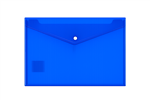 DOCUMENT WALLET A4 BUTTON BLUE