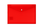 DOCUMENT WALLET A4 BUTTON RED