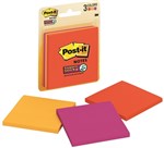 3M POST IT NOTE SSTICKY 73x73mm ASSORTED