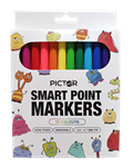PICTOR SMART POINT MARKER COLOURED PACK 12