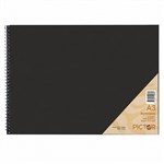 PICTOR SKETCH BOOK A3 SPIRAL SIDE BND  PP 20 SHEET 110GSM BLACK