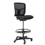 MONDO TIVOLI DRAFTING CHAIR MESH BACK BLACK