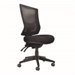 BURO METRO II 247 TASK CHAIR HIGH MESH BACK 3LEVER NYLON BASE BLACK